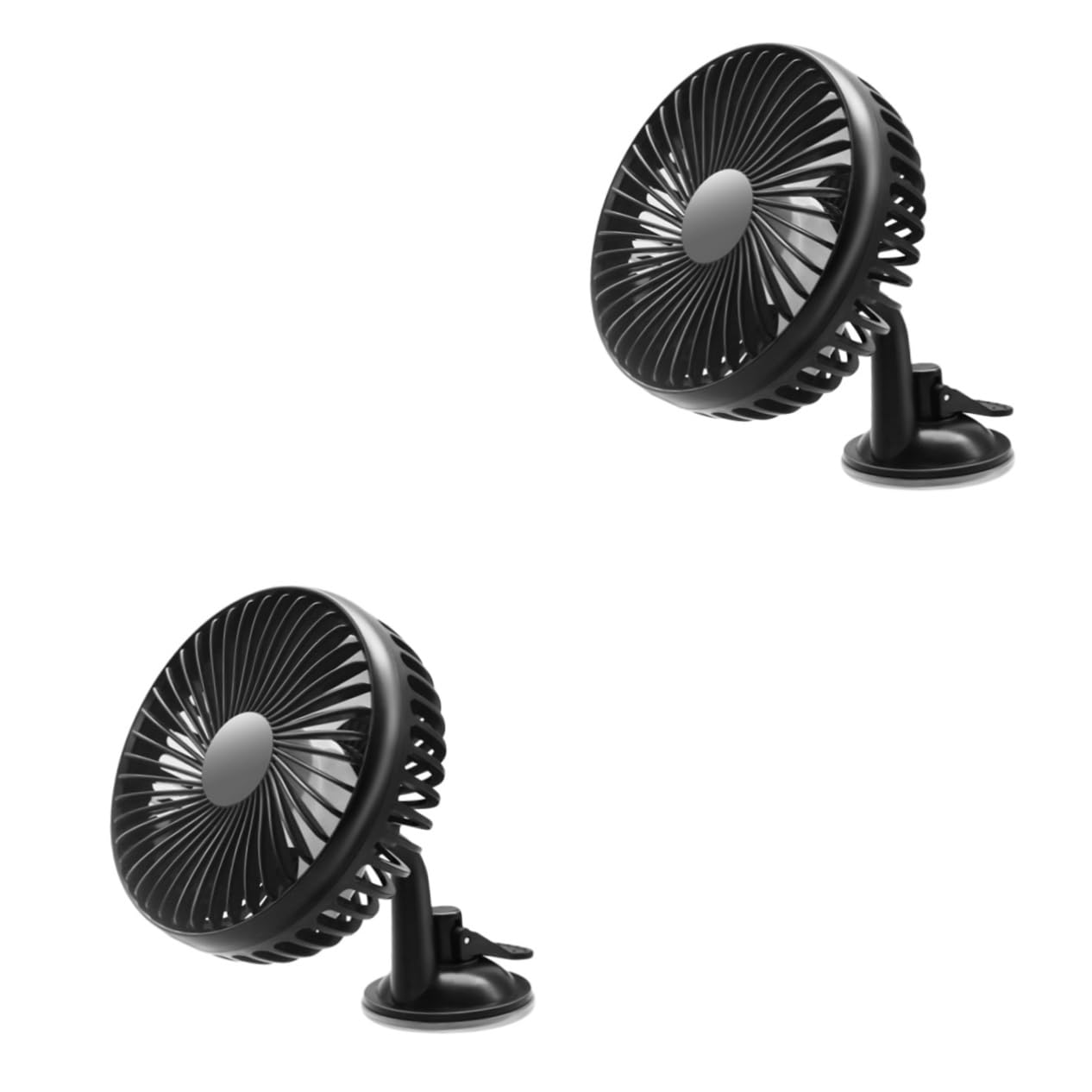 FAVOMOTO 2 Pieces Car Fan Domestic Fans Auto Fans for Car Fan for Stroller Fans USB Universal Electric Fan Abdominal