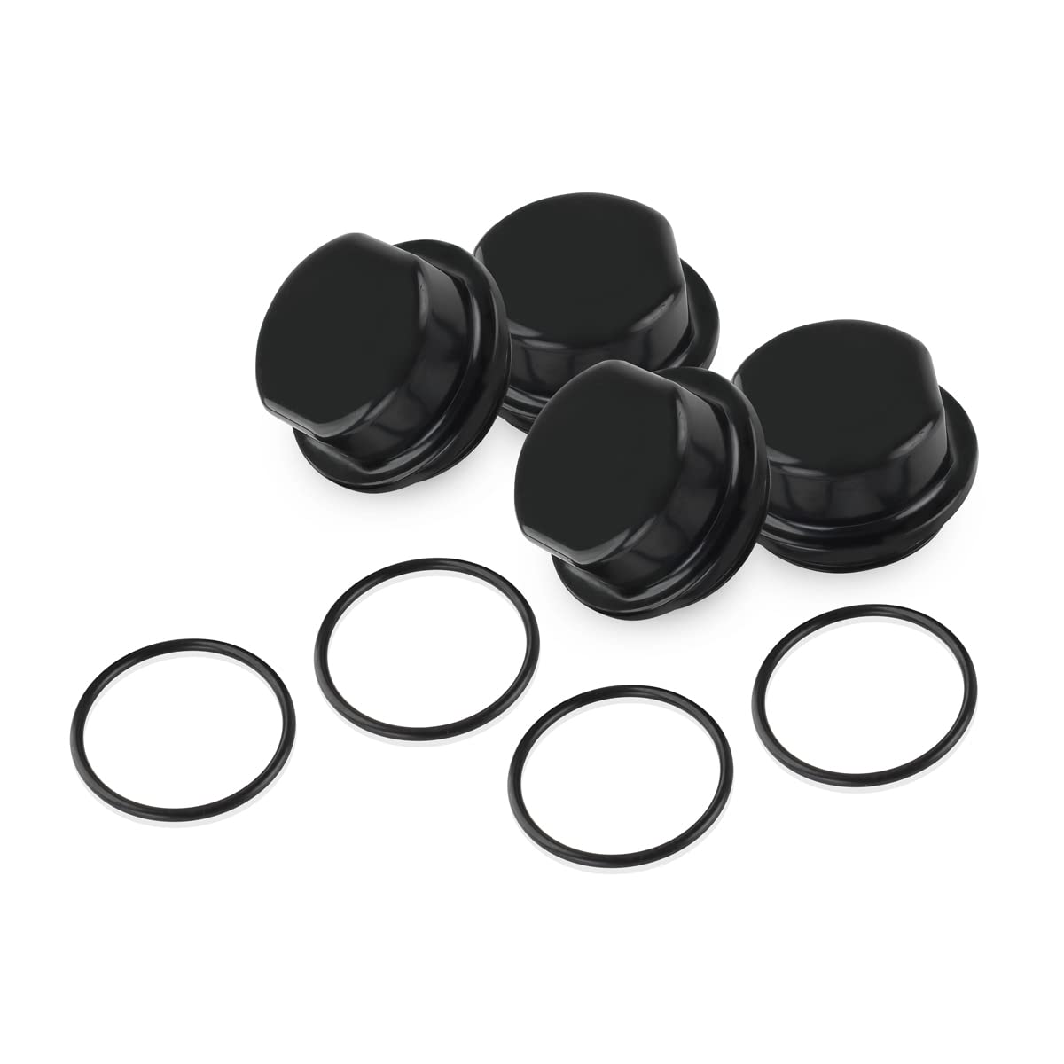 81143 Compatible With Dexter Vortex Replacement Caps, K71-G01-73 21-261 Replacement Vortex Hub Dust Cap 48355v - Fit Boat, Trailer & Other Hub Kits (2 Pack, w/O-Ring) (4)
