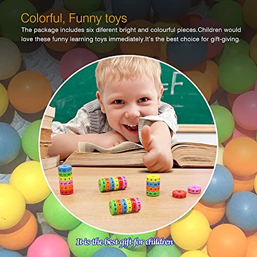 2 x magnetisches Lernspielzeug, Mathematik-Spiele, Mathematik-Ressourcen, Kinder, Zahlenspiele, Zahlenblöcke, Magnetspielzeug für Kinder, Kinder, Geschenke