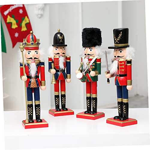 ifundom 1 Peça Quebra-Nozes Estatuetas De Quebra-Nozes De Madeira Peças Centrais De Mesa De Natal Es