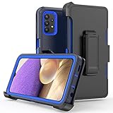 Samsung Galaxy A32 5G case,Heavy Duty Hard Shockproof Protector Armor Case Cover with Belt Clip...