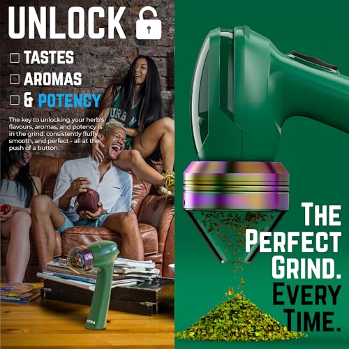 Image of Mamba Grinder Electric Spice Grinders. Easy to Load One-Handed Use 1g USB Rechargeable Mill