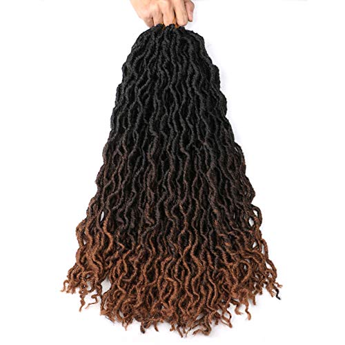 Sintético locs ondulado crochet pelo 6 paquetes 18 pulgadas Passion Twists pelo sintético crochet extensión del pelo