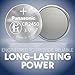 Panasonic CR2450 3.0 Volt Long Lasting Lithium Coin Cell Batteries in Child Resistant, Standards Based Packaging, 2-Battery Pack