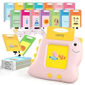 Toddler Kids Talking Flash Cards with 224 Sight Words, Speech Therapy Autism Sensory Toys, Educational Learning Talking Toys for 1 2 3 4 5 Year Old Boys and Girls Preschool Children Gifts