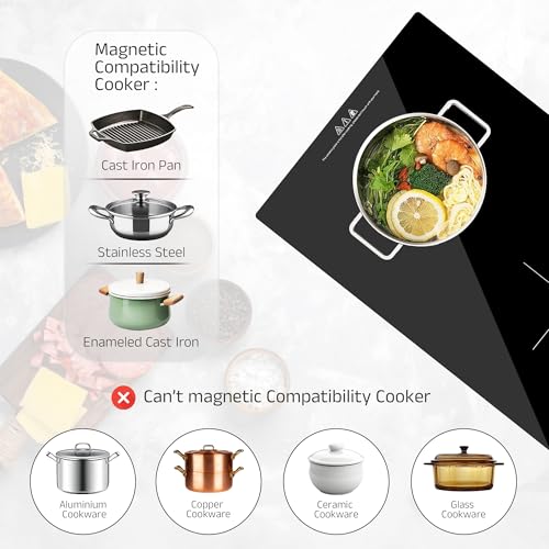 Image of iBELL EMINENCE02, 3500W, 2-Zone Induction Hob with Touch Controls & Toughened Glass, High Speed Heating, Energy Efficient, Perfect for Modern Kitchens (black)