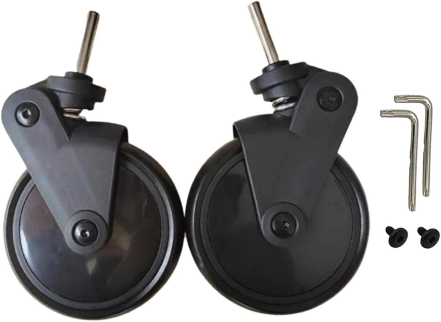 Stroller Wheel Tire 1pair For Babyzen YOYO YOYA Stroller Replacement Rubber Wheels Front and Rear Wheel Accessories For Rollers Accessories(Black,Front)