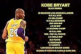 11x14 KOBE BRYANT CAREER STATS PHOTO