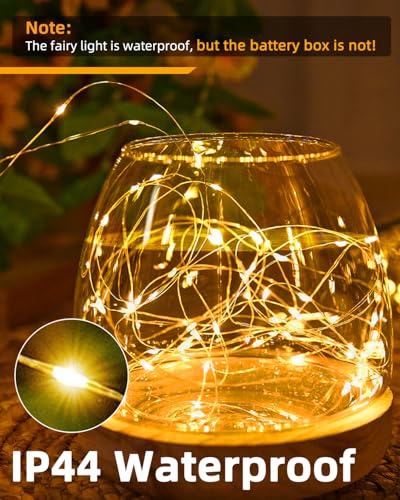 6 Stück Lichterkette Batterie Klein, 2M 20LED Mini Lichterkette mit Timer – Ansicht 5