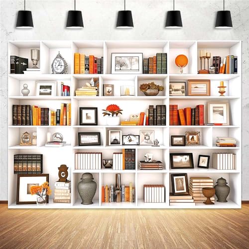 Fondo bibliotecario para fotografía 7x5 pies miniatura 5