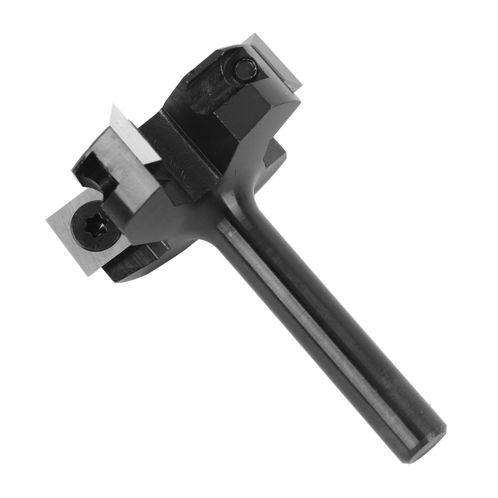 Jeffergarden Broca de Enrutador de Aplanamiento de Losa de Carburo con Vástago de 8mm y 4 Flautas para Madera CNC Showboard Surfacing y Routers Manuales Acero Soldado