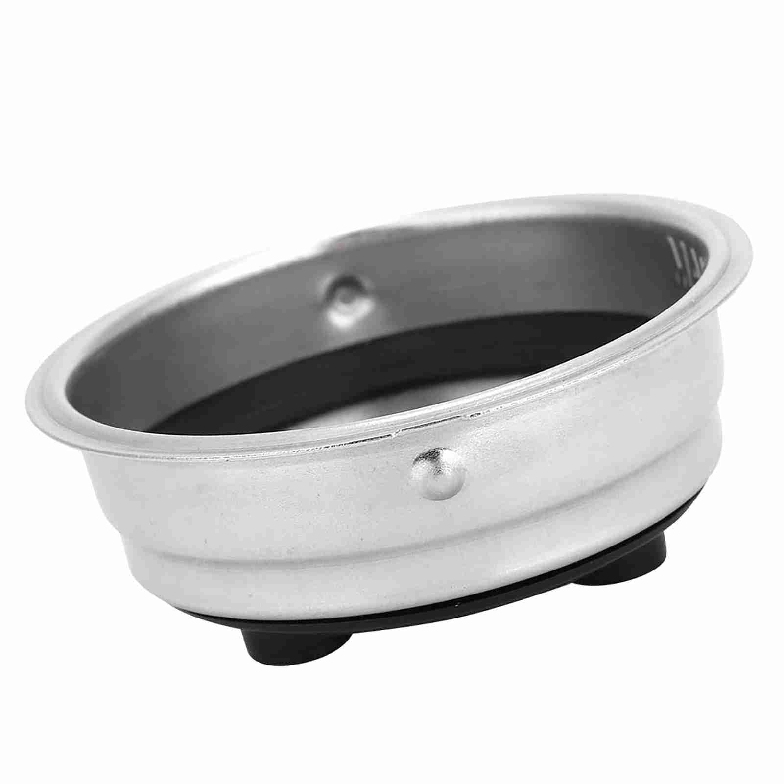 Cocoarm Zdejmowany Kosz Filtra do Kawy ze Stali Nierdzewnej Sitko do Kawy Pojedyncza lub Podwójna Filiżanka Średnica Wewnętrzna 51 Mm Drobna Siatka Łatwe Czyszczenie Ekspresu Domowego Biura