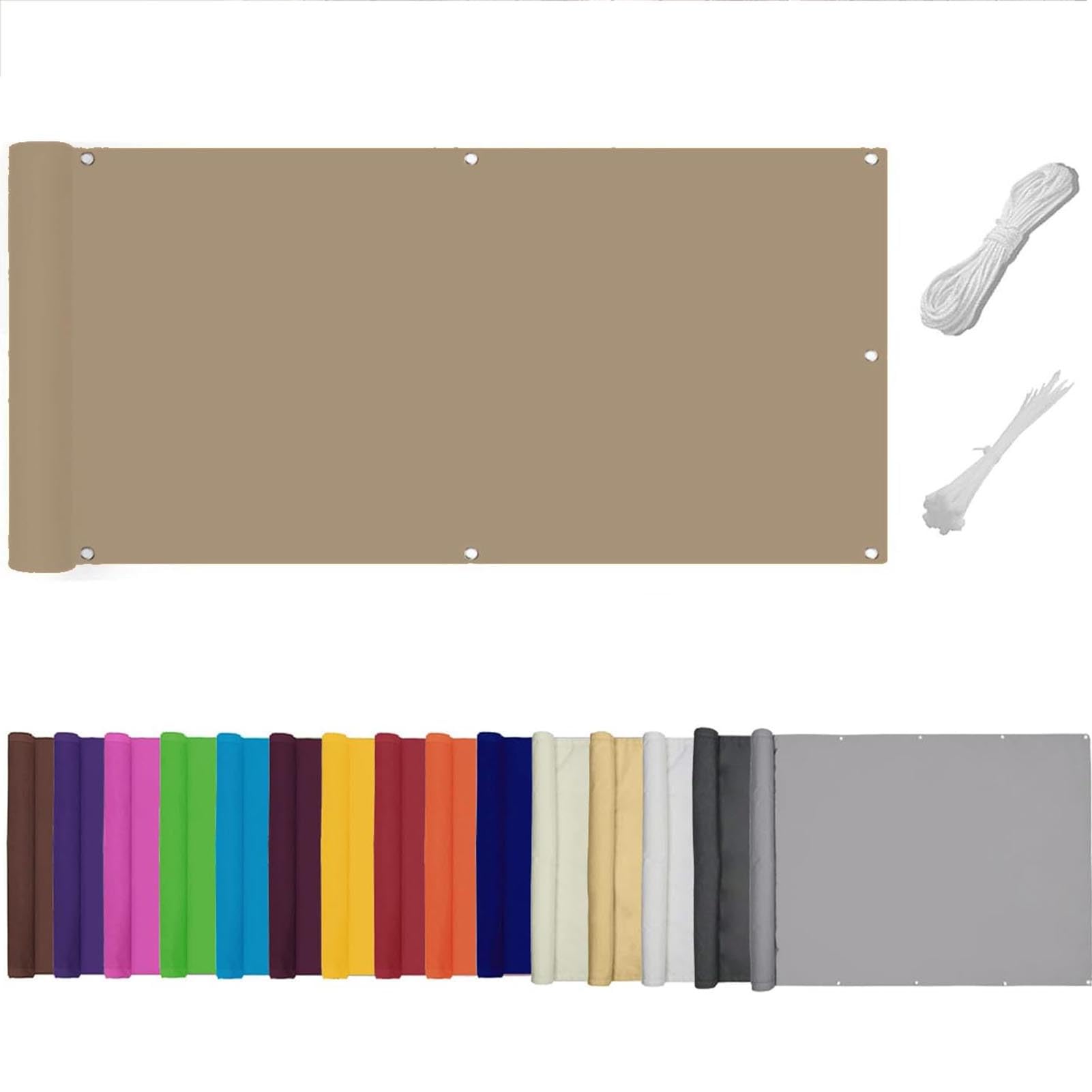 Frangivisto Per Balcone 0.6x10m – Schermo Privacy Impermeabile E Antivento In Polietilene Ad Alta Densità, Protezione UV 95%, Rosso