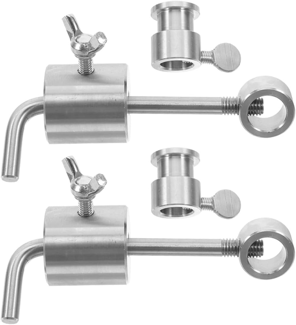 Stainless Steel BBQ Rotisserie Counter Weights 2pcs 286g Spit Rod Balancing Tool Grill Skewer Accessories for Outdoor Grilling