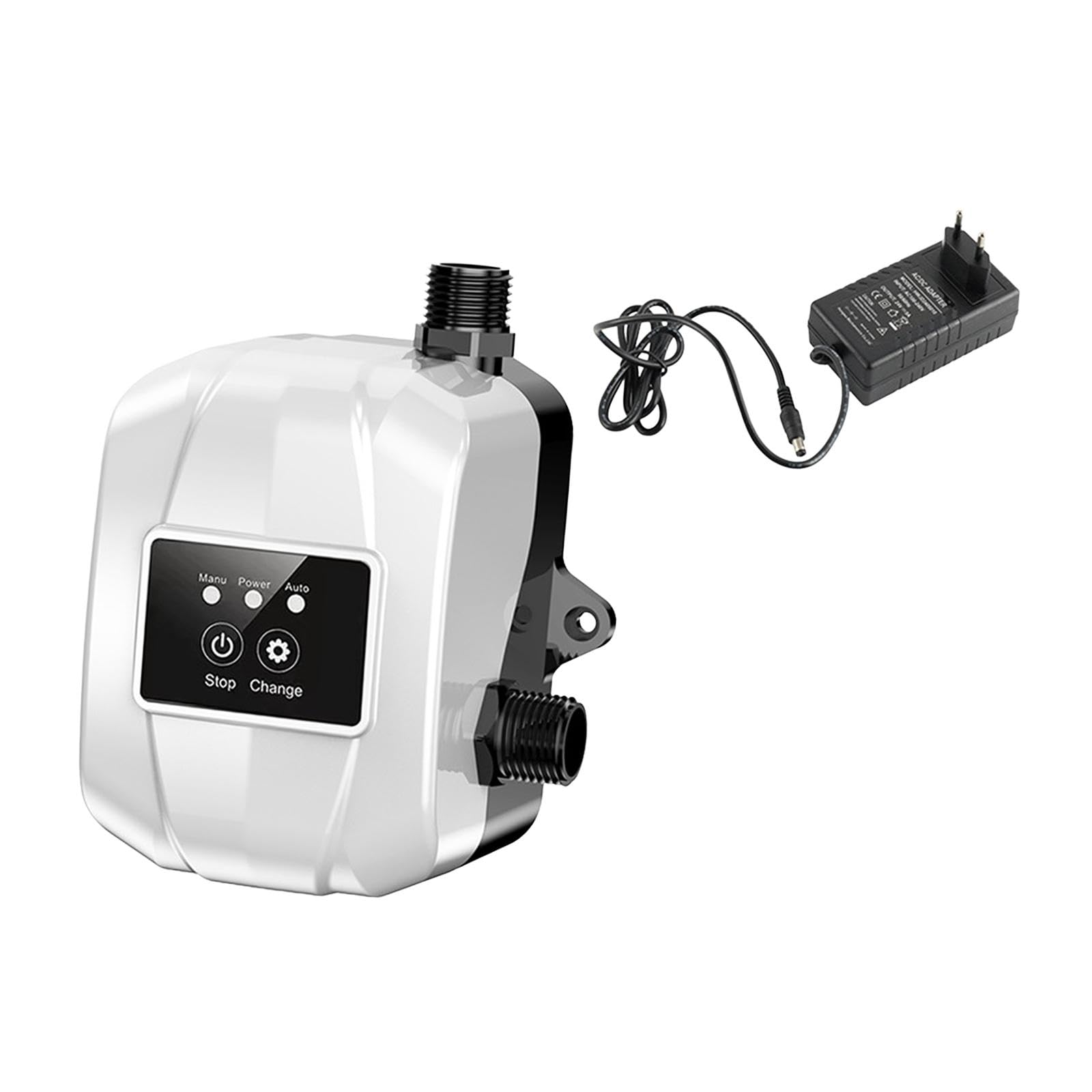 Bomba elevadora de presión de agua automática, controlador de presión, bomba presurizadora de agua portátil 150PA para calentador de agua, ducha, Blanco