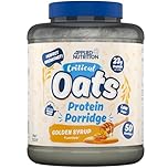 Applied Nutrition Critical Oats - Protein Oats, Porridge with ISO-XP Whey Protein Isolate, Healthy Breakfast and High Protein Snack (3kg - 50 Servings) (Golden Syrup)