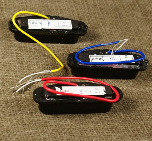 (A23) Set Of Sss Single Coil Pickup For Strat Or Simllar, Black #TOP3