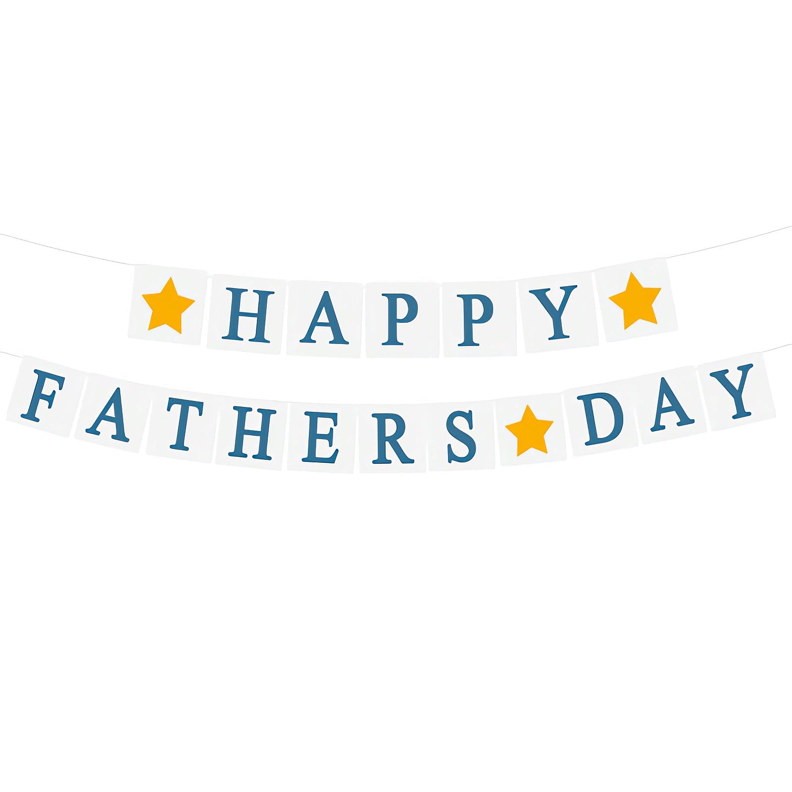 Father's Day Banner,Father's Day Decorations,Festival Celebration Bunting,Hanging Flags for Dad from Daughter Son,Holder Flag for Photo Backdrop,Blue