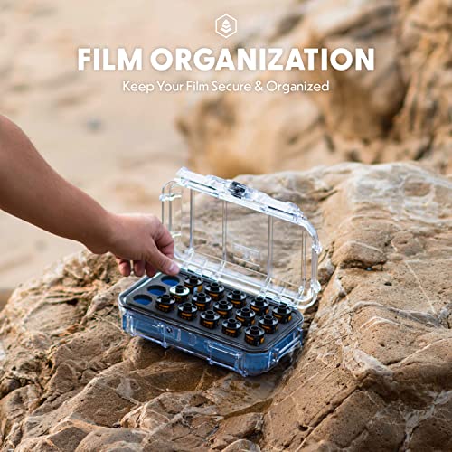 Evergreen X Seahorse 56 Professional Heavy Duty Waterproof Photographic Film Carrying And Hard Storage Case For 18 Rolls | 35Mm Photo Film | Light Sealed, Waterproof, Crushproof (Film Not Included) (Yellow) #TOP5