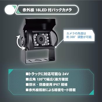 10.1インチ 液晶モニター カメラ監視用 12V/24V トラック対応 10.1インチ 液晶モニター カメラ監視用 12V/24V 大型トラック対応