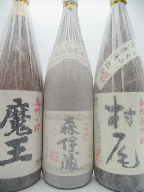 Amazon.co.jp: 芋焼酎3M飲みくらべ [魔王 1800ml] [森伊蔵 1800ml