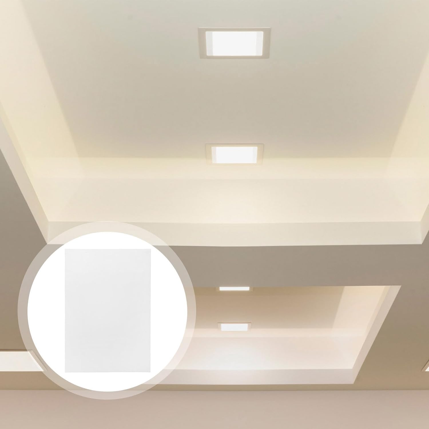 Acrylic 3pcs Light Diffuser Panel Rectangular