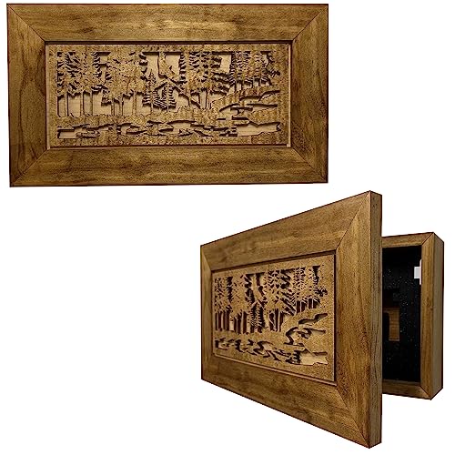 Bellewood Designs Hidden Gun Storage with Nature Design, Securely Gun Safe