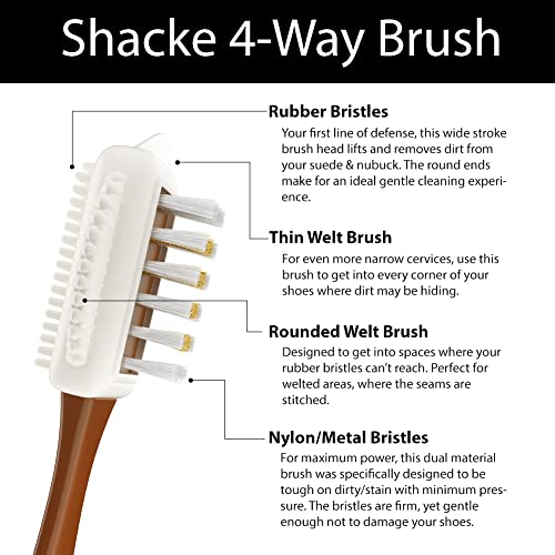 Shacke Suede & Nubuck 4-Way Leather Brush Cleaner #TOP2