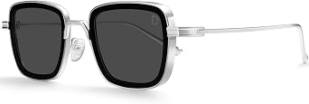 Dollger Square Polarized Sunglasses for Men Retro Metal Fashion Designer Sunglasses