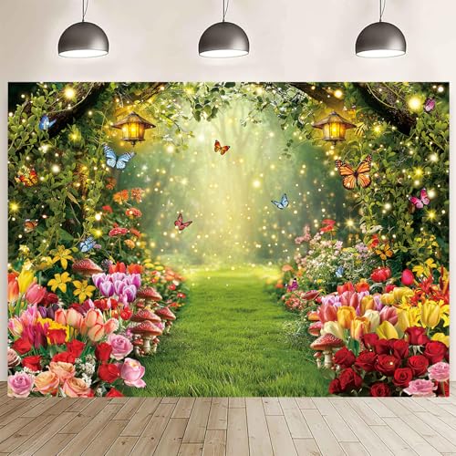 Fondo Fotográfico Primavera Bosque Encantado 210x150 cm miniatura 3