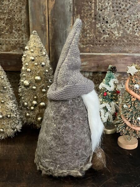 Primitive-Rustic-Country-Silver-Christmas-Gnome-Figure-Doll-Shelf-Sitter-10-for-Holiday-Kitchen-Farhouse-Home-Decor Primitive Rustic Country Silver Christmas Gnome Figure Doll Shelf Sitter 10 for Holiday Kitchen Farhouse Home Decor