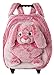 Inware Kinder Trolley Hase Pink/Weiß (Mehrfarbig) - 7617