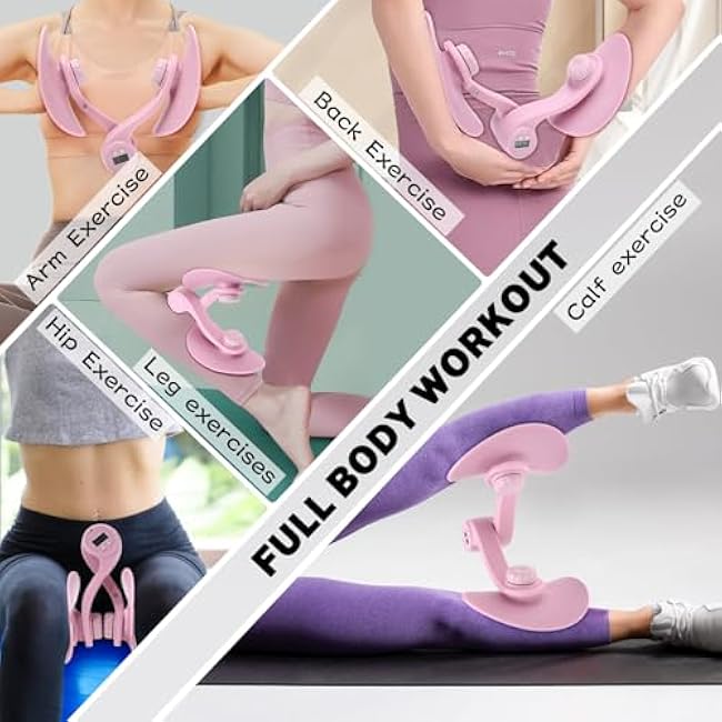 Thigh Master LED Digital Display Inner Thigh Exercise Equipment Pelvic Floor Muscle Trainer Ideal for Postpartum Mothers Sedentary Lifestyles Thigh Fat Reduction and Shaping Home Gym Workout