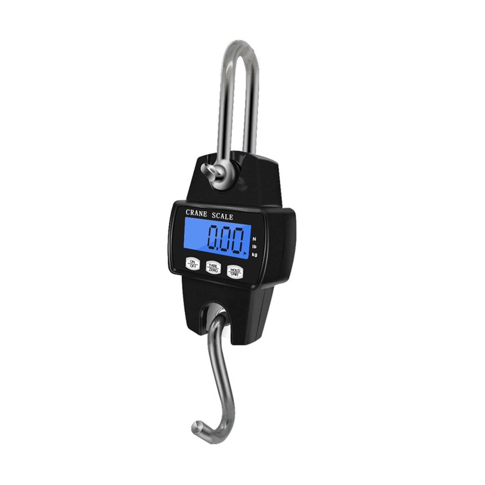 1PC Mini wiszące 300 KG/0.1 KG skala elektroniczna waga dźwigowa przenośny hak przemysłowa waga ważąca N/lb/kg konwersja jednostek(Oranje)