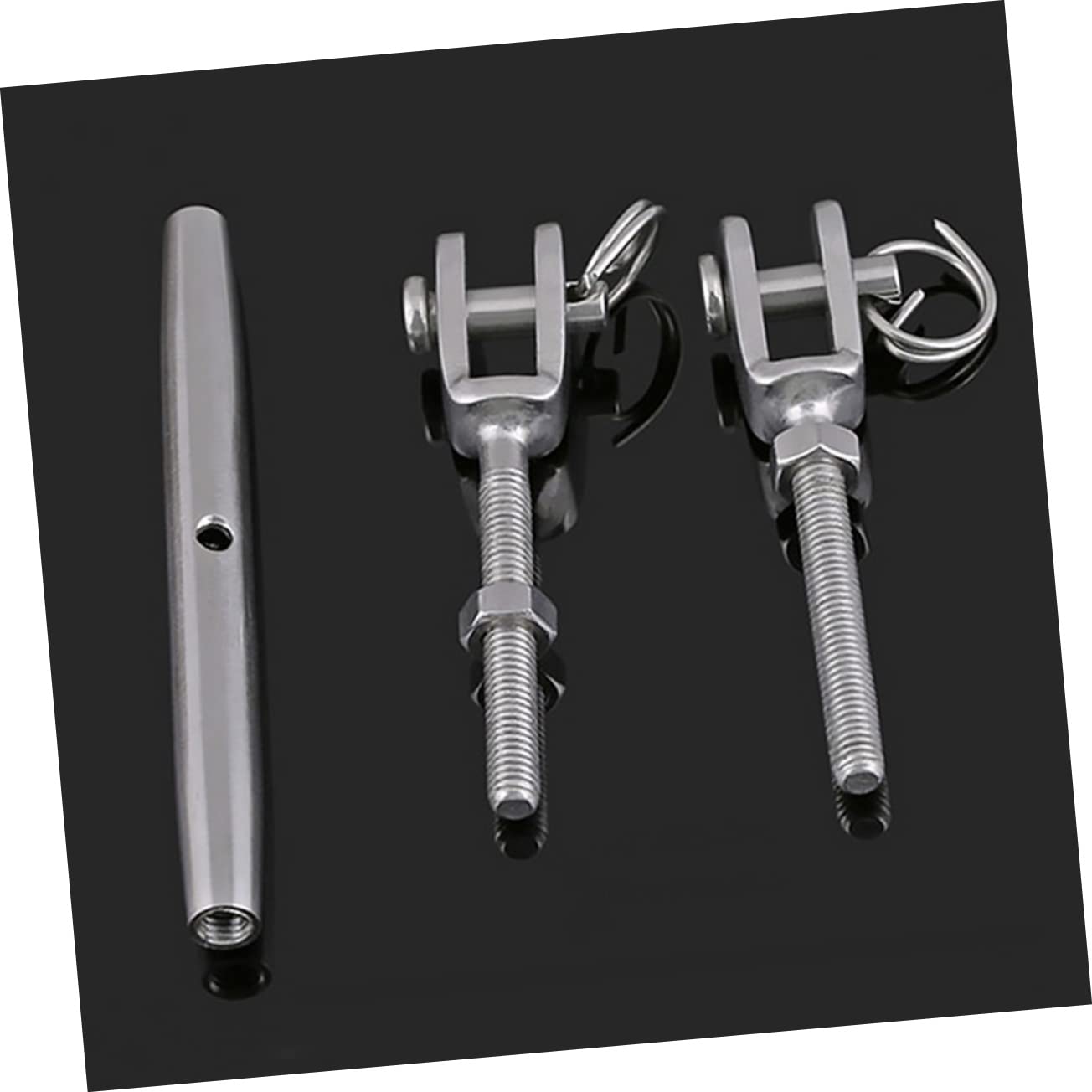 ERINGOGO Tensor de Acero Inoxidable 304 para Cable y Cadena Cuerpo Cerrado para Instalar Velas de Sombra y Ajustar Tensión Larga Durabilidad