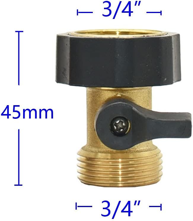Generic Utility Hose Butt Hose Connector Adapter 3/4 inch 4-Way Brass Plastic Garden Hose Dispenser Y-Type Wateconnector Dispenser for Outdoor Faucets and Faucets/Green