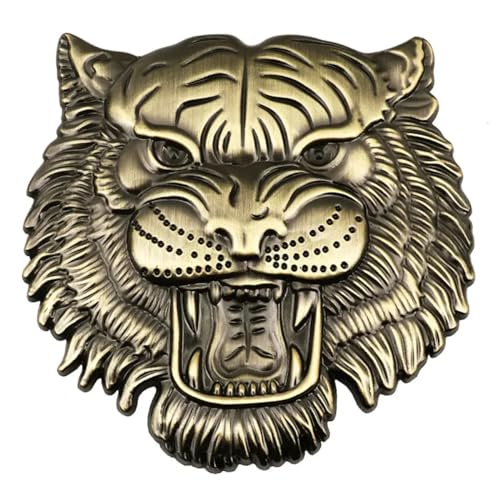 Image of Tiger 3D Metal Emblem for Cars & Bikes, Bronze, Big 10 x 10 cm