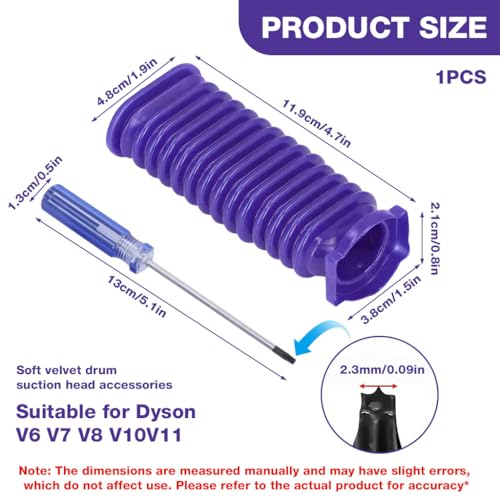 Image of HASTHIP 2Pcs Replacement Kit for Dyson V11 /V10 /V8 /V7 /V6, 1 Hose 1 Screw