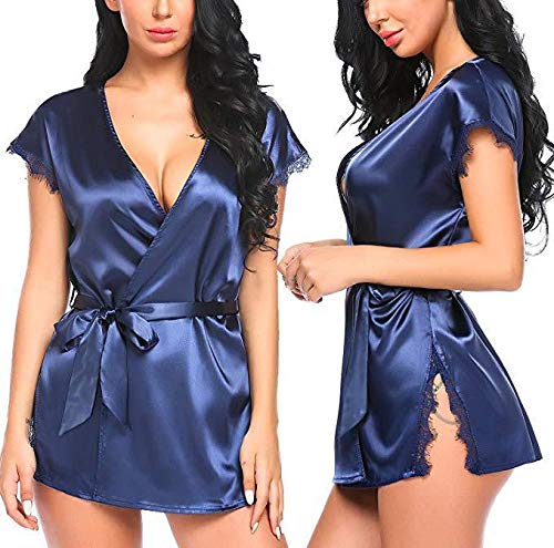 Erotische Dameskostuums Sexy Lingerie Sexy Vest Met Korte Mouwen En Strappy Nachthemd - Image 5