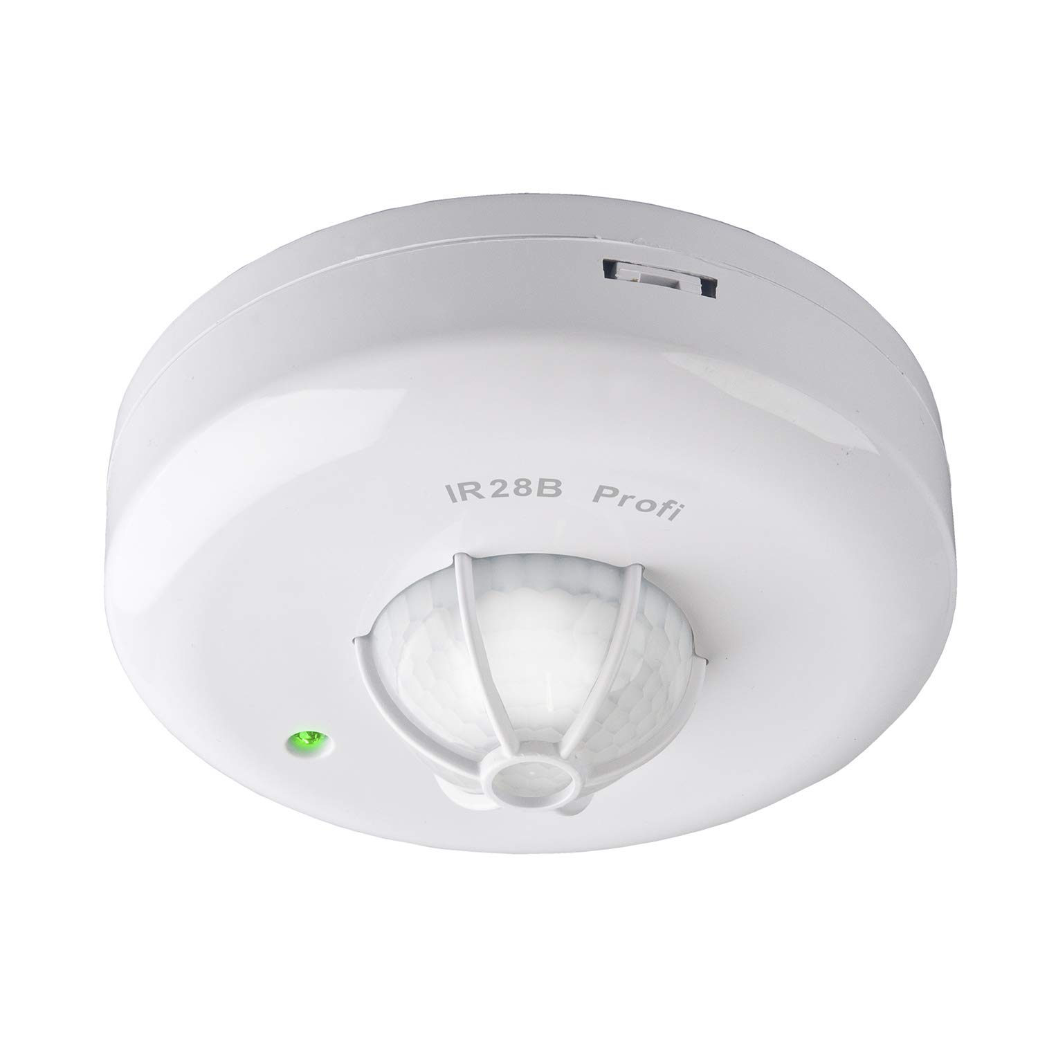 Rilevatore di movimento bianco, 360 gradi, interno IP20, montaggio a soffitto, adatto a LED