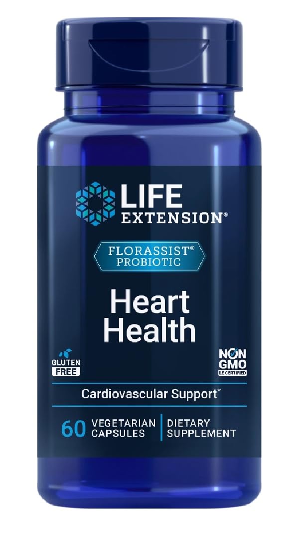 Life Extension - FlorAssist® Heart Health Probiotic | Unterstützung für eine gesunde Herzfunktion durch probiotische Formulierung - 60 Kapseln