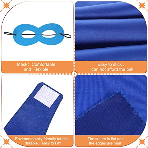 Eboot 36 Sets Hero Capes And Masks For Kids With Hero Stickers Diy Dress Up Capes And Masks Set Hero Party Costumes Hero Halloween Cosplay Dress Up Gift For Boys Girls #TOP4