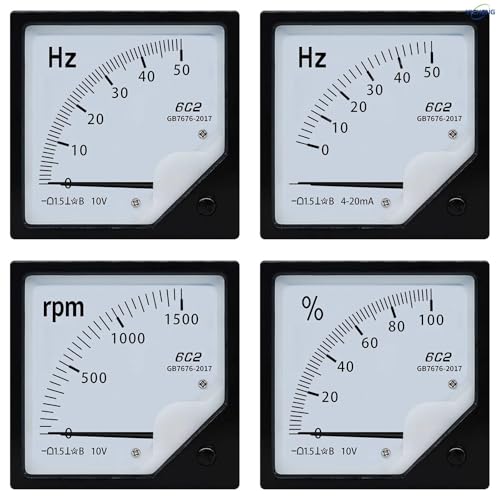 Tableau de fréquence du signal analogique pour tachymètre CC