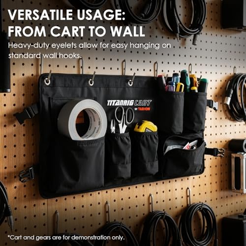 Image of TARION Video Production Cart Accessories Side Storage Titanrig Saddle Bag