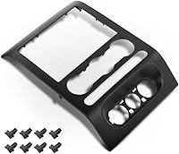 Vista 19 de GRAND ORANGE Cubierta de bisel para panel de instrumentos de tablero compatible con Chevy Chevelle El Camino 1968 sin Air Black