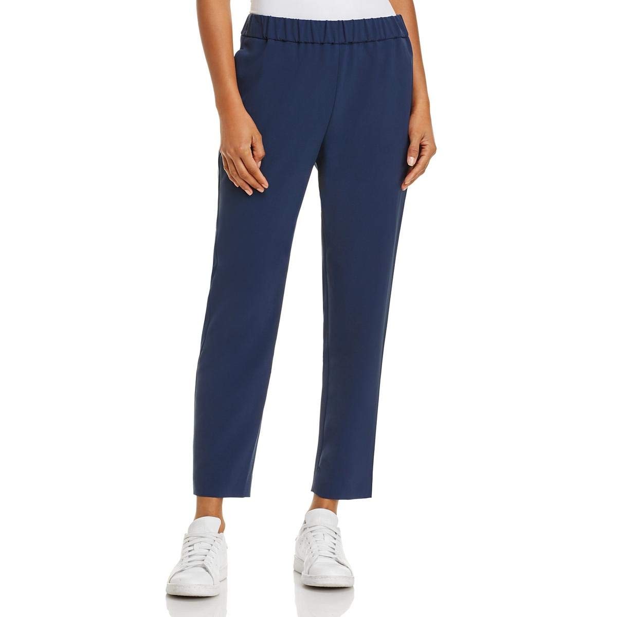 Dylan Gray Womens Pull On Pleat Casual Cropped Pants Blue 6