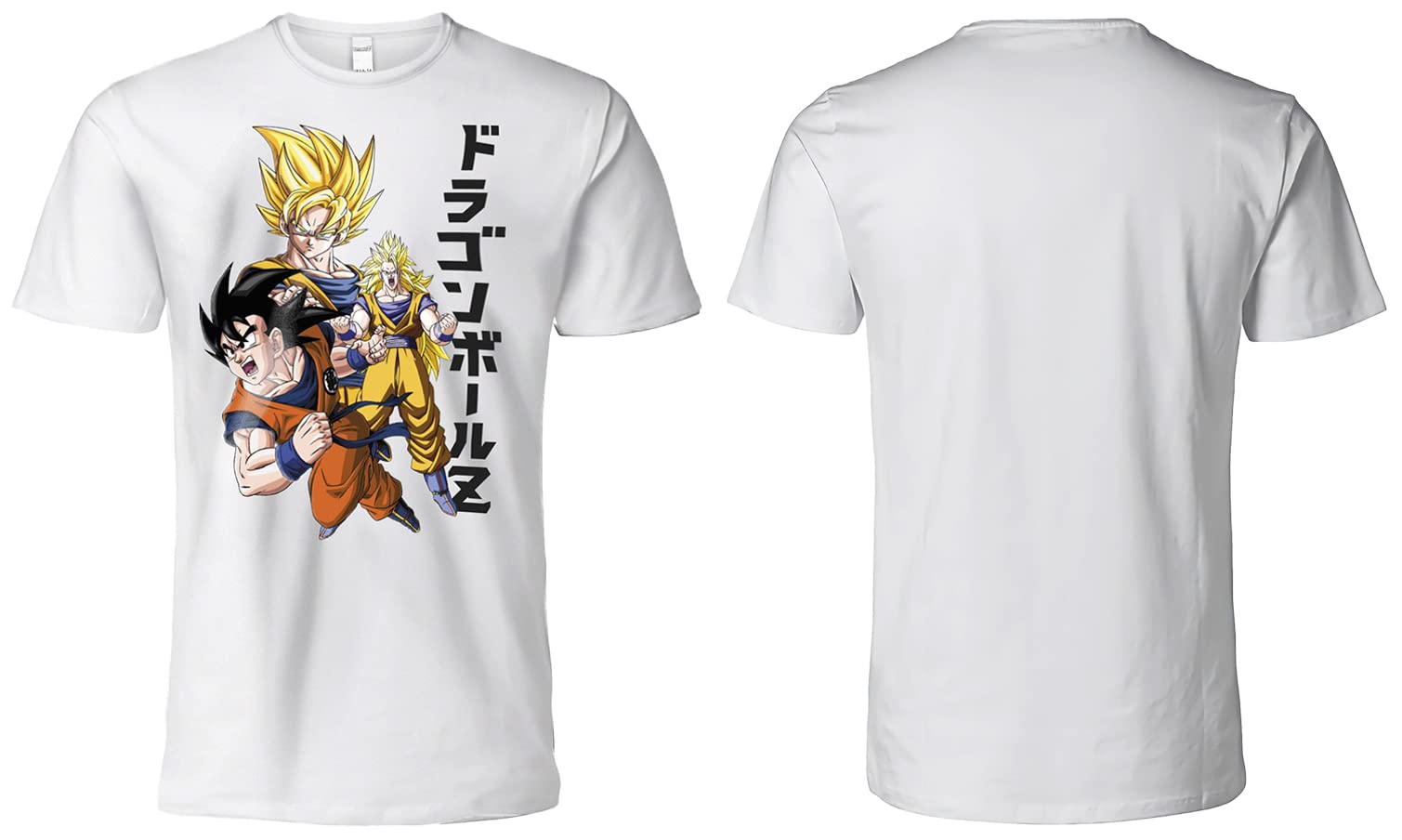 T Shirt DragonBall Goku Super Saiyan Ufficiale Bianca Bambino Adulto Ragazzo