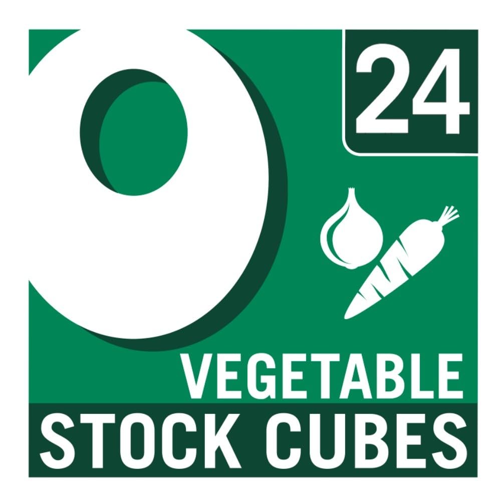 OXO 24 Vegetable Stock Cubes – Full-Flavour, Plant-Based & Vegan, 142g