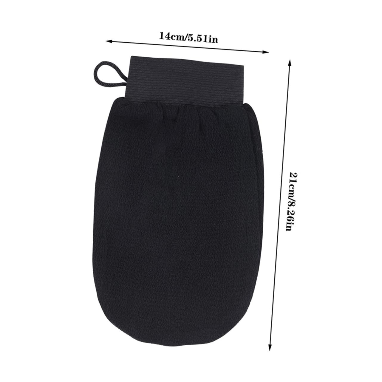 Healeved 12 Piezas guantes de baño guantes exfoliantes exfoliating gloves depurador de cara toallas de ducha portátiles guantes negros guantes de ducha guantes de limpieza