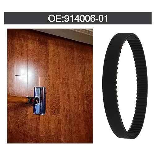 eMagTech 4 Stück Antriebsriemen, Zahnriemen 914006-01, Kompatibel mit Dyson DC25 Staubsauger, Alle Modelle, Geschlossener Gummiriemen, 9 Mm Breite, 225 Mm Innenumfang, Schwarz